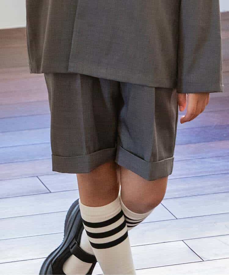 ＜フォーマル＞WEB限定  BOYSセットアップ　半パンツ  5分丈