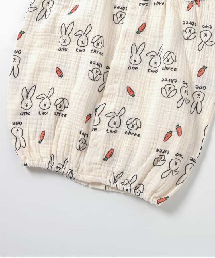 ★SALE★ねこ・うさぎガーゼ2WAYオール_714503