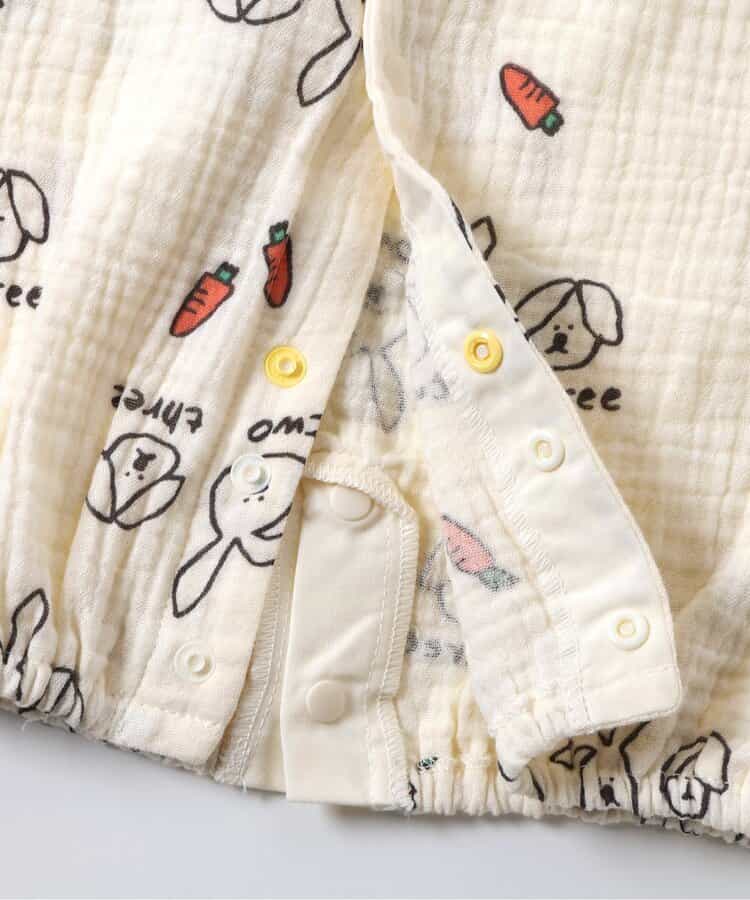 ★SALE★ねこ・うさぎガーゼ2WAYオール_714504