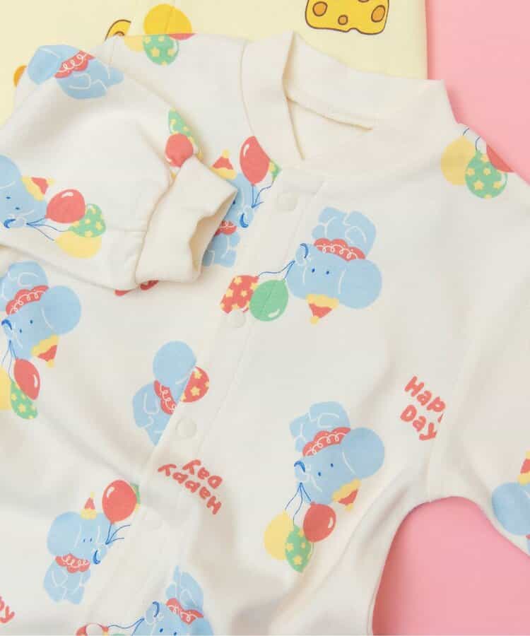 ★SALE★Bpop POP総柄スムースカバーオール