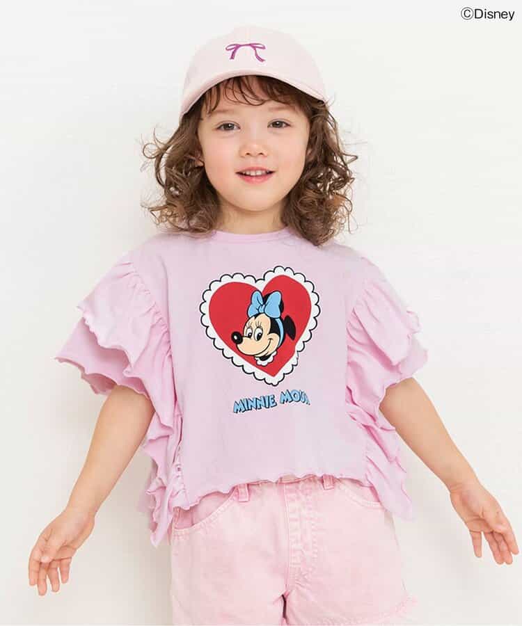 ディズニーキャラクター/フリルTシャツ