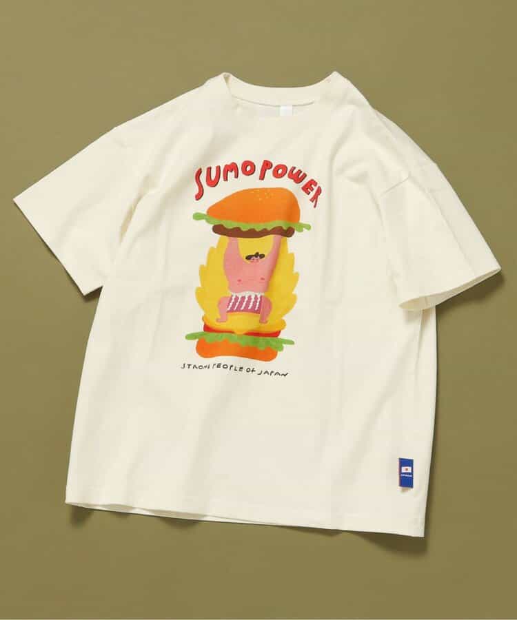 相撲POP Tシャツ（おもしろ）Aki Ishibashi