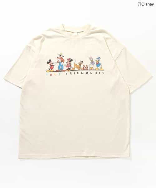 【リンク】【ディズニー】ミッキー＆フレンズ/大人Tシャツ