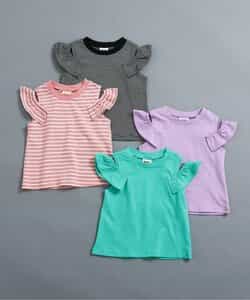 ★タイムセール★WEB限定   オープンショルダーフリルTシャツ_907309
