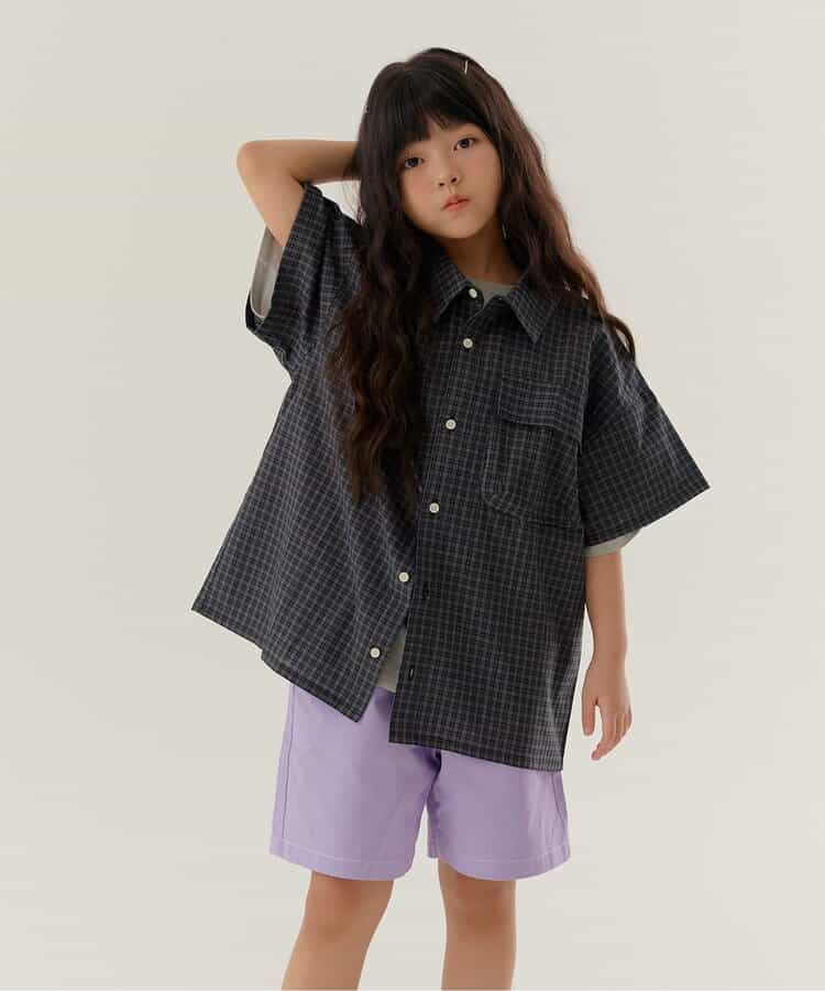 WEB限定  KUDOZ.B チェックシャツ(ジュニア対応)