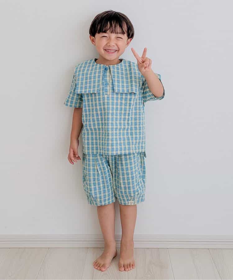 ★アウトレットセール★WEB限定 チェックバルーンハーフパンツ_530711