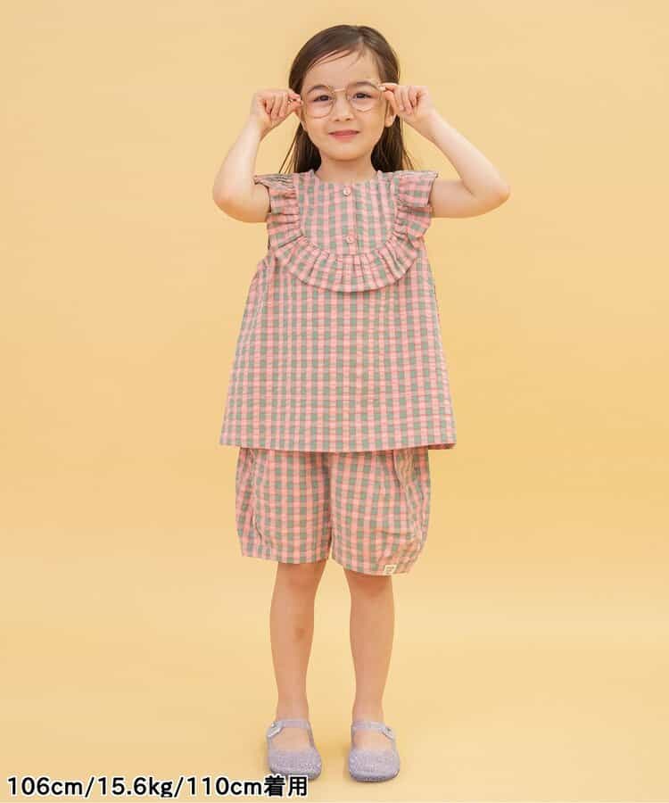 ★アウトレットセール★WEB限定 チェックバルーンハーフパンツ_530717