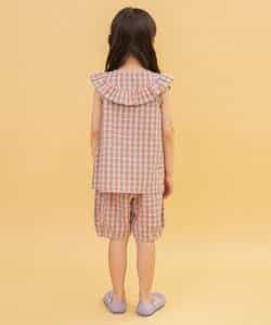 ★アウトレットセール★WEB限定 チェックバルーンハーフパンツ_530718