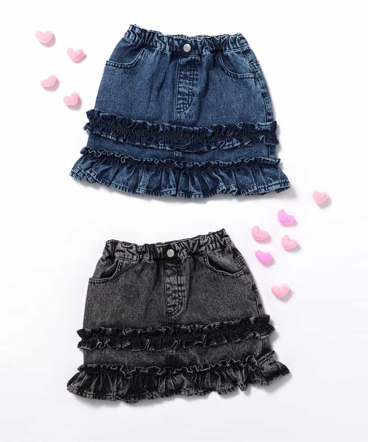 ★SALE★デニムフリルスカート_806096