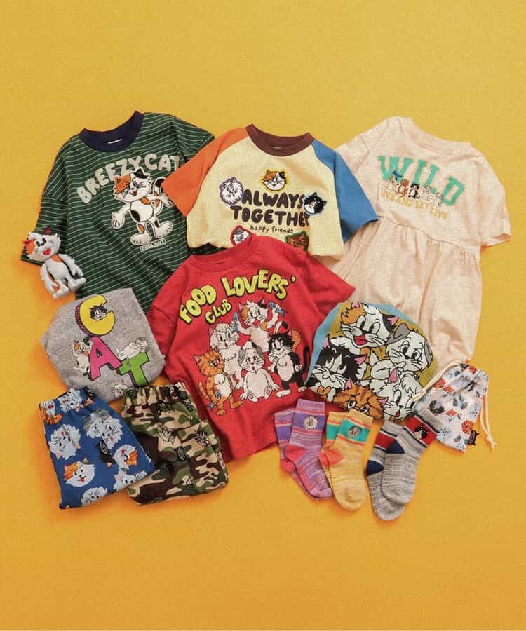 ★SALE★【リンク】BREEZY CATS イラストロンパス_772340