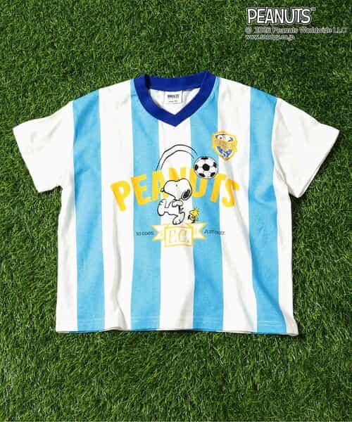 PEANUTS　サッカーユニフォーム風Tシャツ