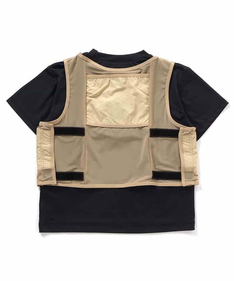 【UVカット/接触冷感】サマーエール 冷っほーい！保冷剤ベスト付きTシャツ_893490
