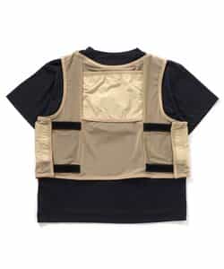 【UVカット/接触冷感】サマーエール 冷っほーい！保冷剤ベスト付きTシャツ_893490