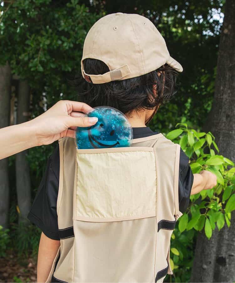 【UVカット/接触冷感】サマーエール 冷っほーい！保冷剤ベスト付きTシャツ_893494