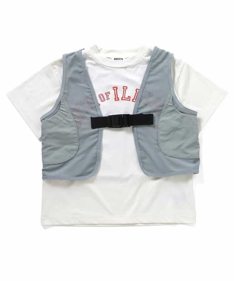 【UVカット/接触冷感】サマーエール 冷っほーい！保冷剤ベスト付きTシャツ_893495