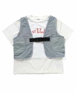 【UVカット/接触冷感】サマーエール 冷っほーい！保冷剤ベスト付きTシャツ_893495