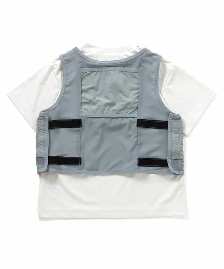 【UVカット/接触冷感】サマーエール 冷っほーい！保冷剤ベスト付きTシャツ_893496