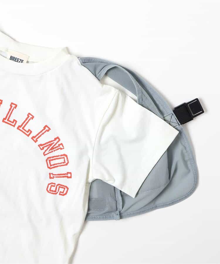 【UVカット/接触冷感】サマーエール 冷っほーい！保冷剤ベスト付きTシャツ_893498