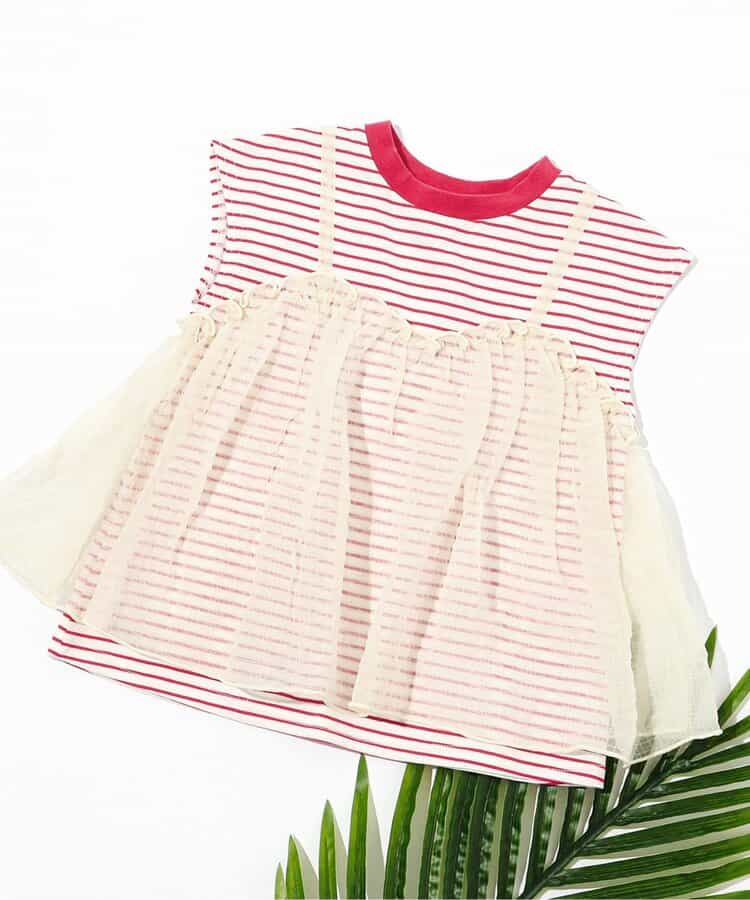 【リンク】チュールフレンチスリーブTシャツ