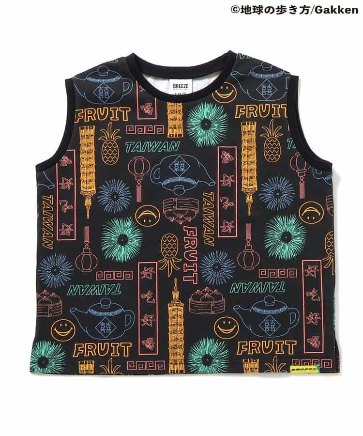 ★アウトレットセール★【地球の歩き方コラボ】あこがれ3都市ノースリ総柄Tシャツ_552096