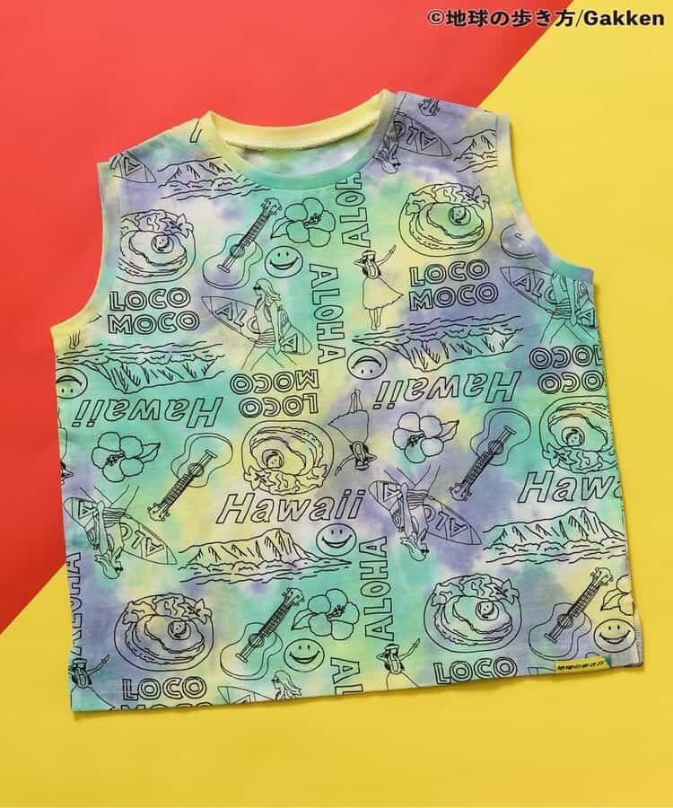 ★アウトレットセール★【地球の歩き方コラボ】あこがれ3都市ノースリ総柄Tシャツ