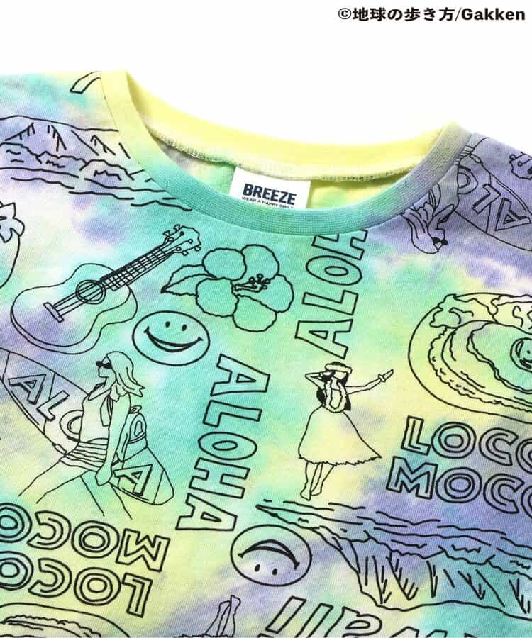 ★アウトレットセール★【地球の歩き方コラボ】あこがれ3都市ノースリ総柄Tシャツ_552100