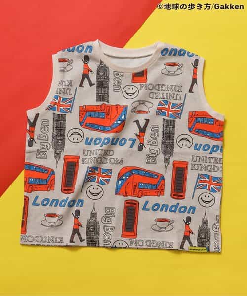 ★アウトレットセール★【地球の歩き方コラボ】あこがれ3都市ノースリ総柄Tシャツ