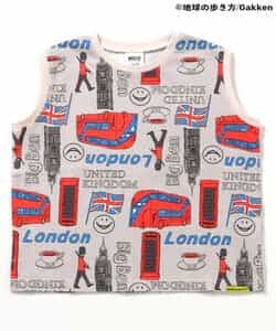 ★アウトレットセール★【地球の歩き方コラボ】あこがれ3都市ノースリ総柄Tシャツ_552105