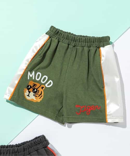 スカジャン風ハーフパンツ(セットアップ可)  4分丈