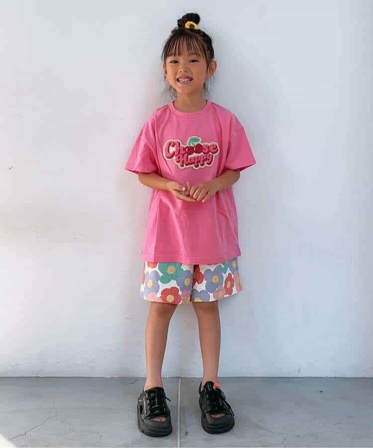★アウトレットセール★イロイロ柄ハーフパンツ  4分丈_976750