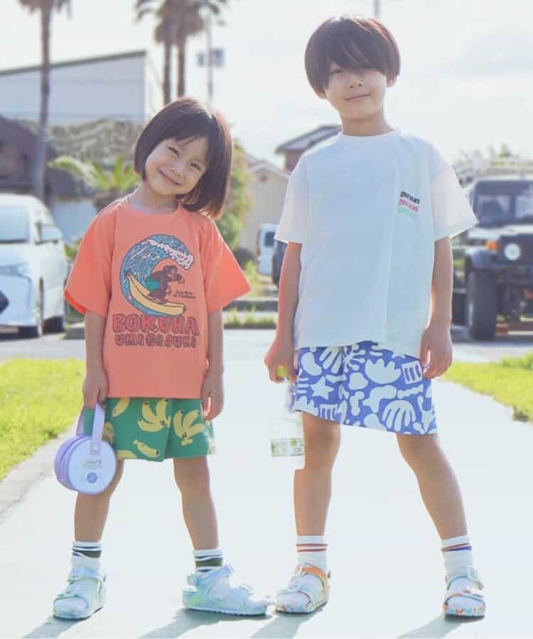 ★SALE★イロイロ柄ハーフパンツ  4分丈_907637