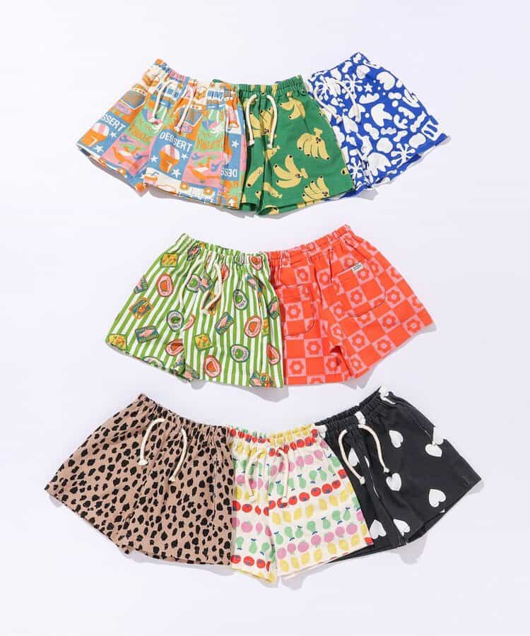★SALE★イロイロ柄ハーフパンツ  4分丈_907657