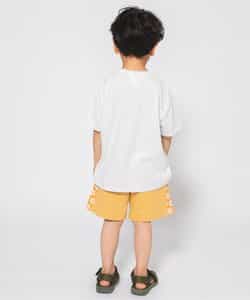 ★アウトレットセール★サイド総柄切替カットソーパンツ  4分丈_521747