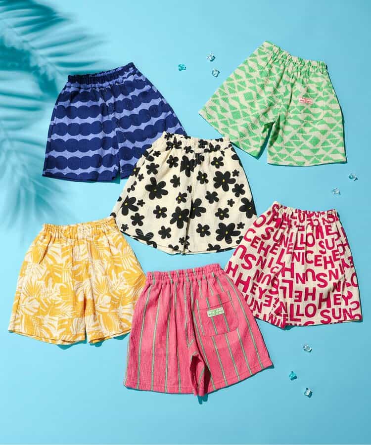★SALE★【さらっと快適】サマーエール ガラガラハーフパンツ  5分丈_902614