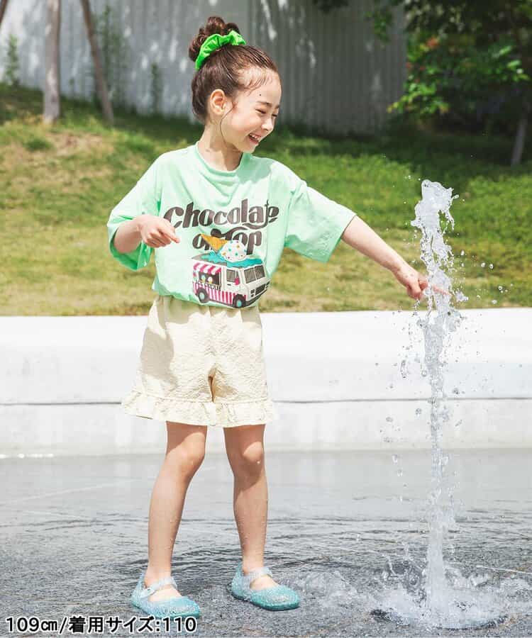 ★タイムセール★【UVカット/はっ水加工】水陸両用フリルパンツ  ショート丈_910417