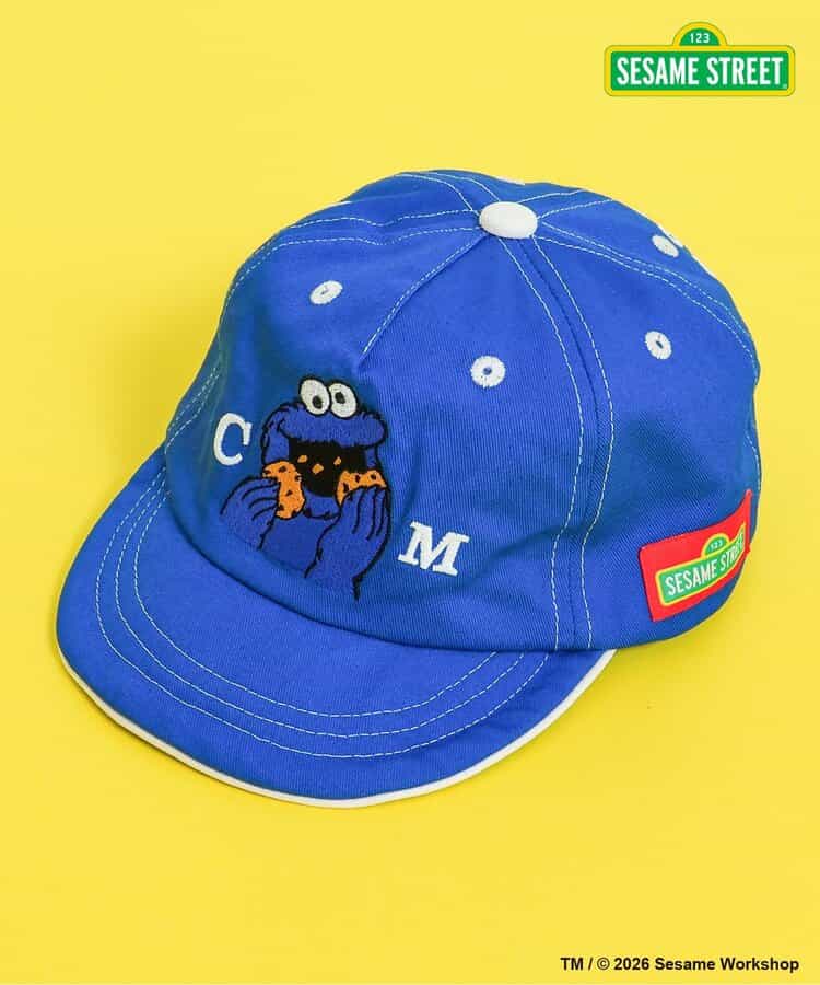 【UVカット】SESAME STREET 刺繍キャップ
