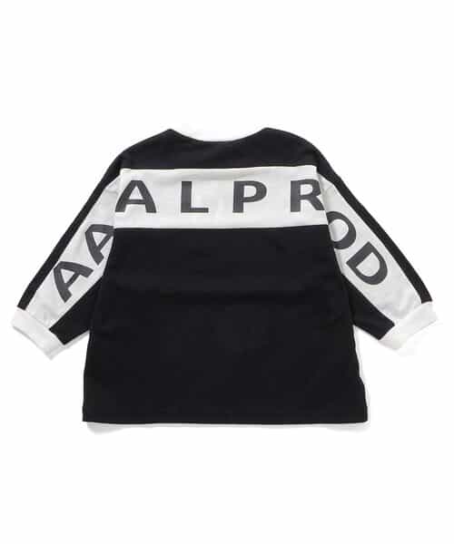【AAAL PROD】切り替えプリント長袖Tシャツ