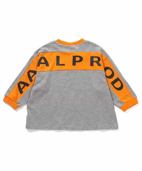 【AAAL PROD】切り替えプリント長袖Tシャツ