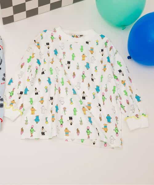 【リンク】BIT'Z ユニーク総柄長袖Tシャツ