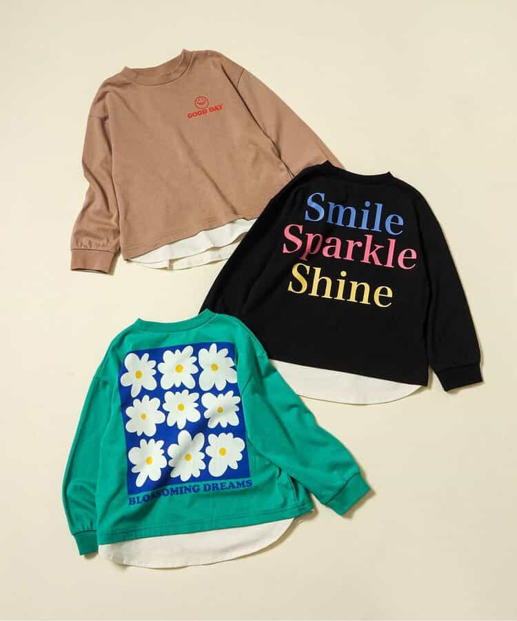 ゆったりバックプリントTシャツ_934305
