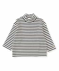 ハイネックリブボーダーTシャツ_955760