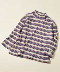 ハイネックリブボーダーTシャツ_955759