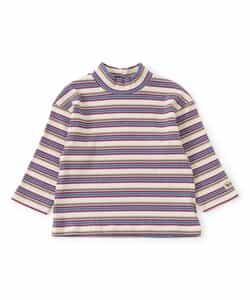 ハイネックリブボーダーTシャツ_955772