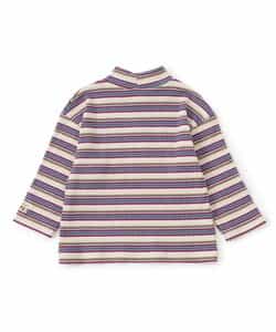 ハイネックリブボーダーTシャツ_955773