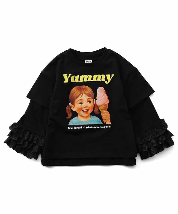 裾レース2Pセット長袖Tシャツ_931337