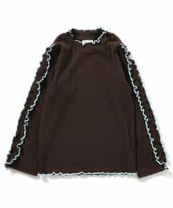 【リンク】袖フリルメロウリブTシャツ_987590