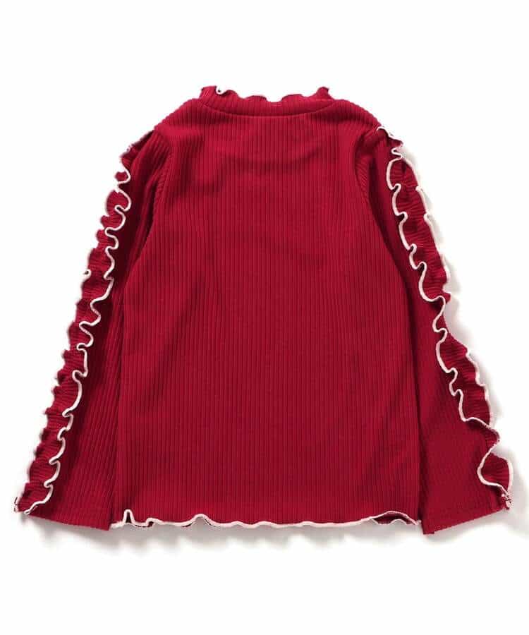 【リンク】袖フリルメロウリブTシャツ_987595