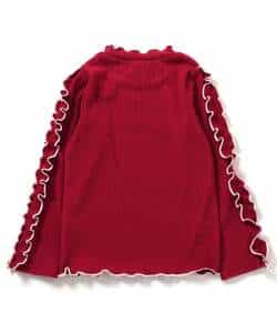 【リンク】袖フリルメロウリブTシャツ_987595