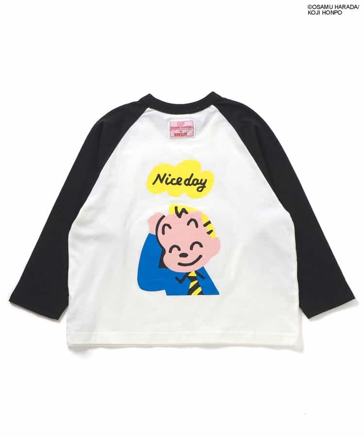 ＜OSAMU GOODS＞ラグランワッペン長袖Tシャツ_959695