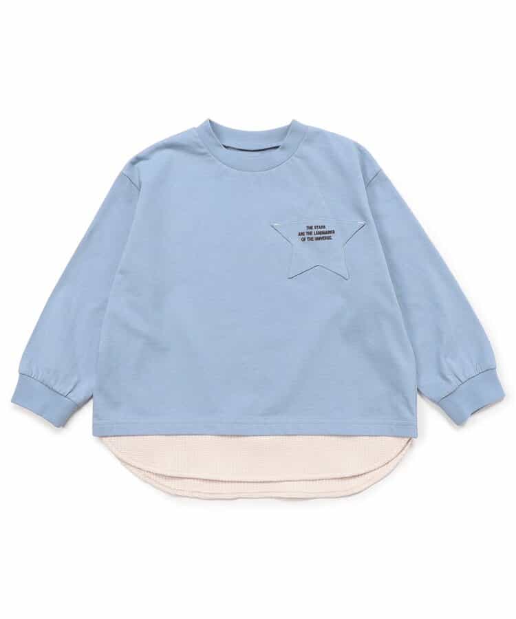 ★SALE★WEB限定 スターポケットレイヤード風Tシャツ